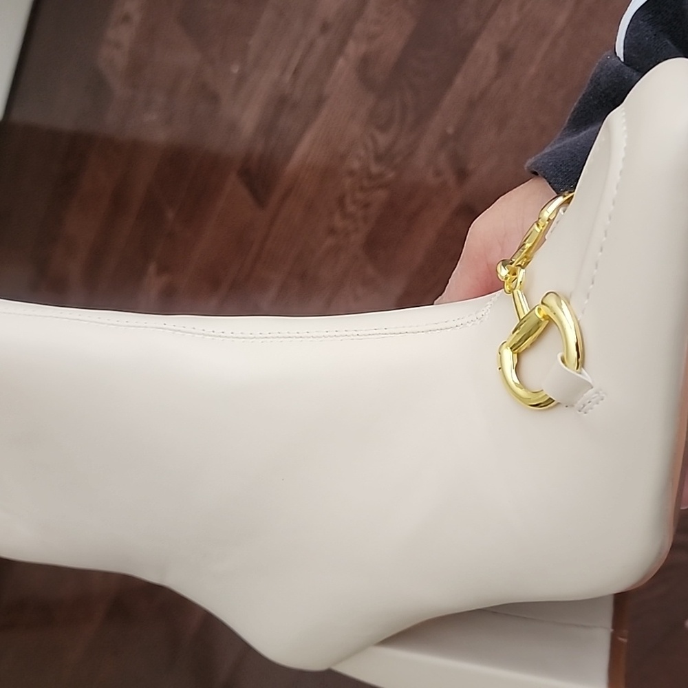 Cape Robbin Cream and Gold Heeled Boots - Picture 5 of 5